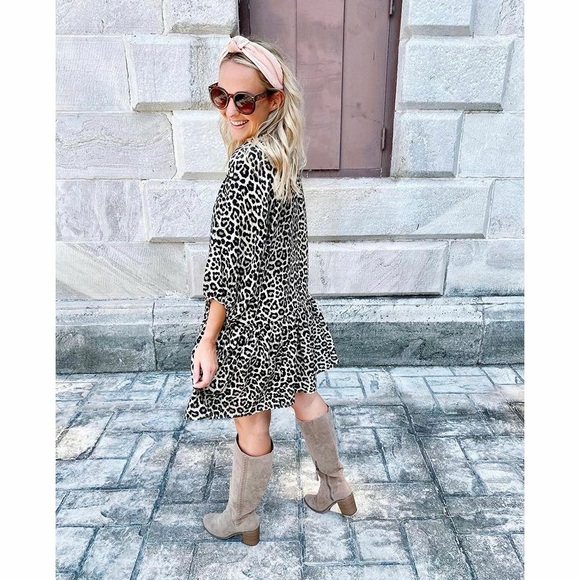 H&M Leopard Print Baby Doll Dress - Picture 7 of 16